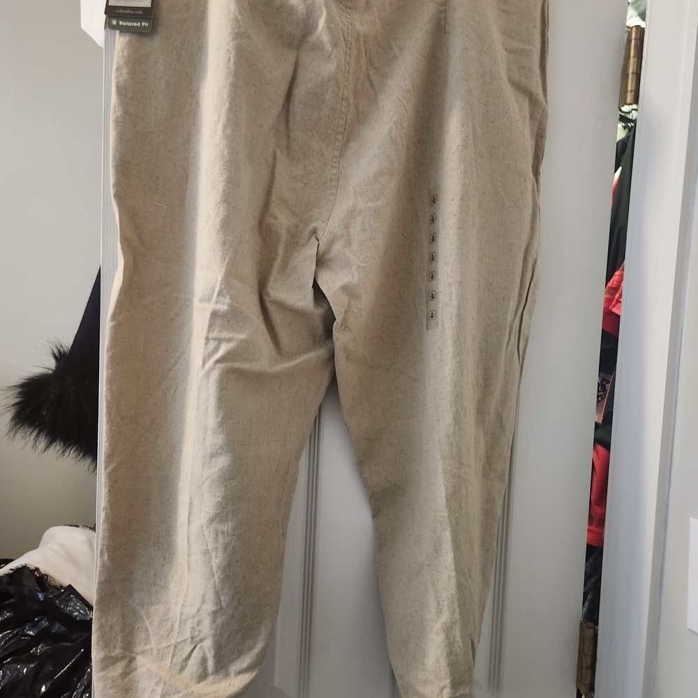 Columbia Beige Drawstring Casual Pants - Picture 6 of 6